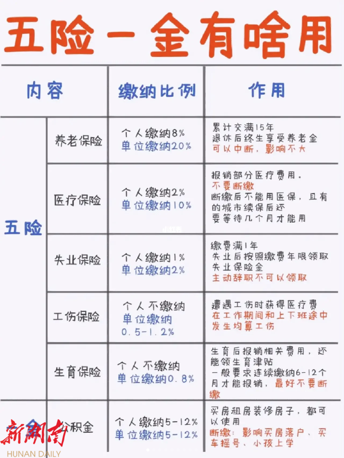 五险一金到底是什么?看完秒懂_邵阳头条网